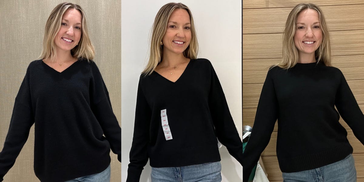 REVIEW: Trying on Sweaters at Old Navy, Banana Republic, and Gap