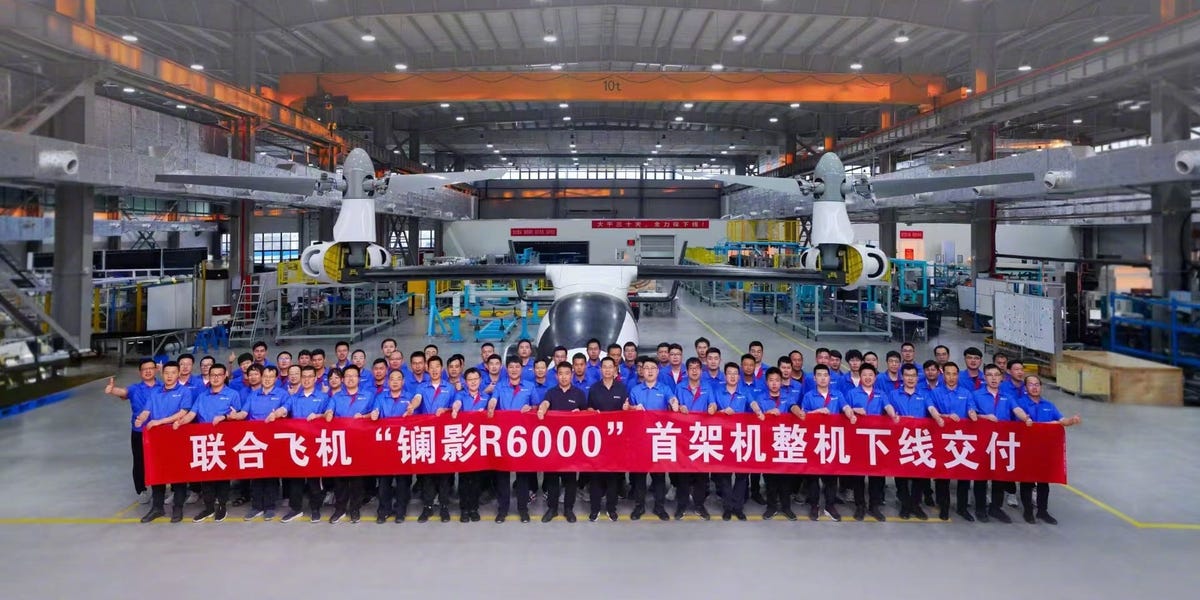 China Builds Giant VTOL Drone Said to Fly 340 Mph and Carry 10 People